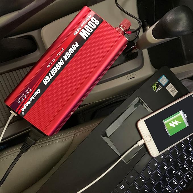 800 Watt Car Inverter DC 12V to 110V/120V AC Converter Power Inverter - Image 7
