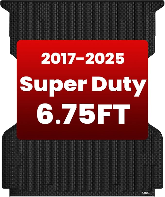 LASFIT Bed Mat 6.75ft for Ford F250 F350 F450 2017-2026 Super Duty 81.9" Truck - Image 2