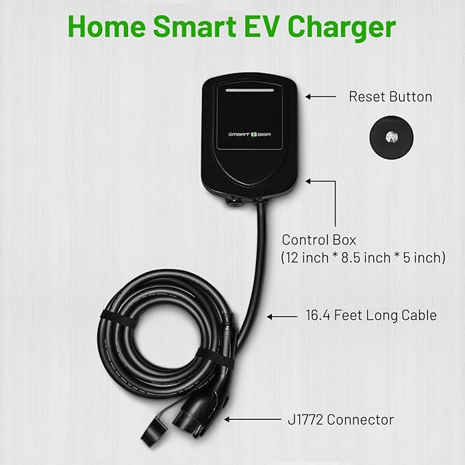 SBB Home Smart Level 2 EV Charger up to 48Amp, 240V Indoor/Outdoor Fast Car - Image 8