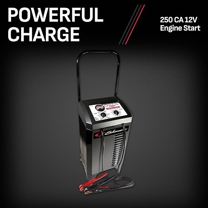 Schumacher Electric Manual Battery Charger & Engine Starter – 6V/12V 250A - Image 5