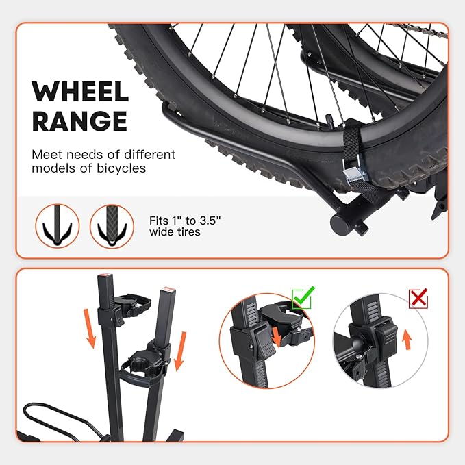 MagRack F2 Bike Rack, 200 lbs Electric Bike No Installation Bike Carrier - Image 6