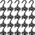 DIYMAG Black Magnetic Hooks, 50 LB Heavy Duty Magnet by DIYMAG