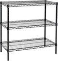 Omega 12" Deep x 48" Wide x 36" High 3 Tier Black Starter Shelving Unit by OmegaProductsCorporation