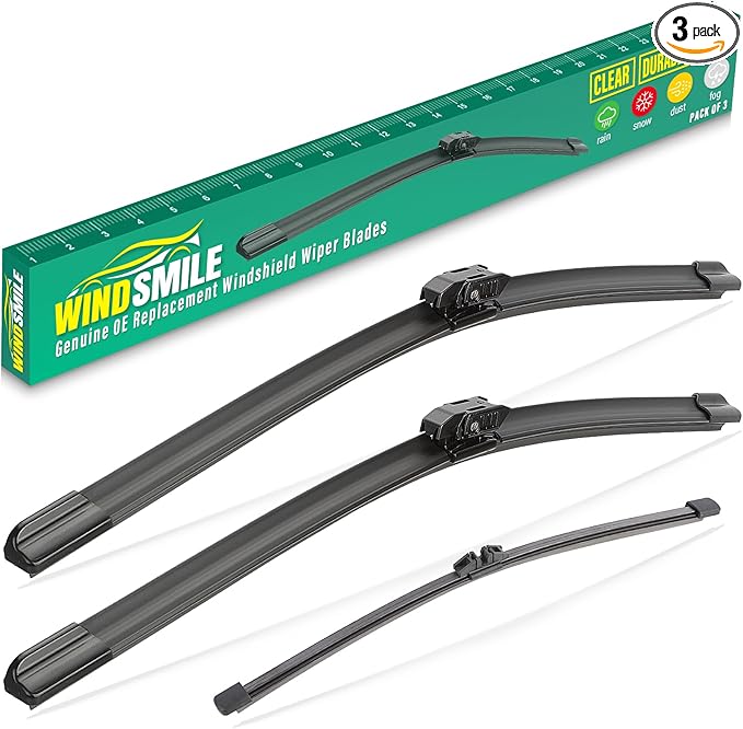 23" 21" 10" Windshield Wiper Blades Replacement by WINDSMILE