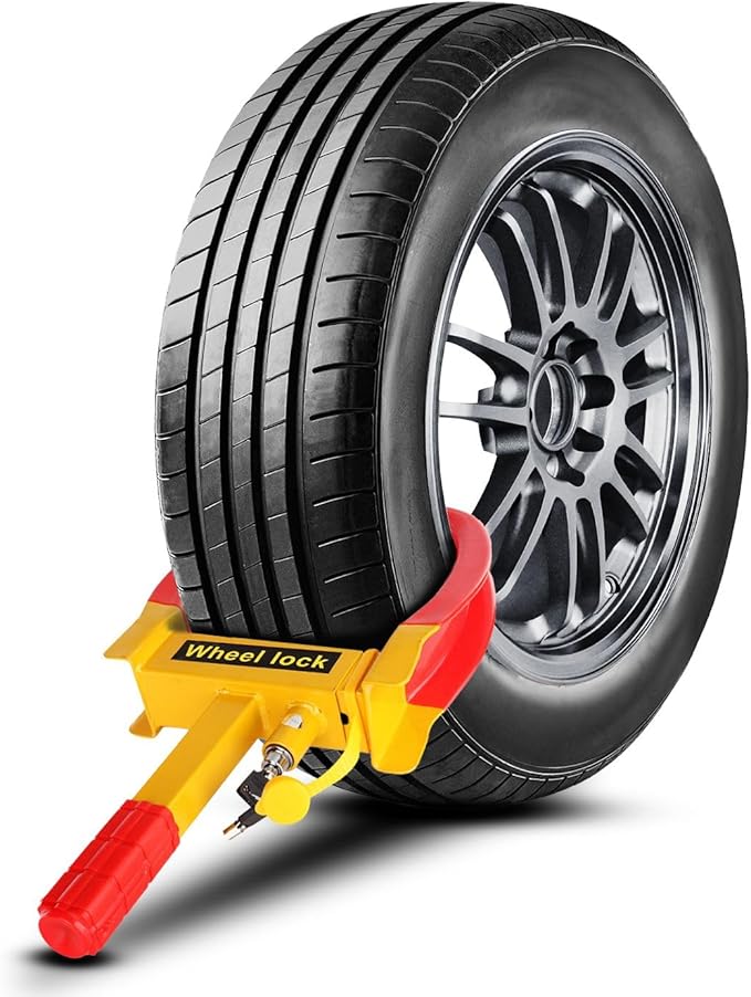 Flexzion Trailer Wheel Lock Anti Theft Wheel Clamp Lock by Flexzion