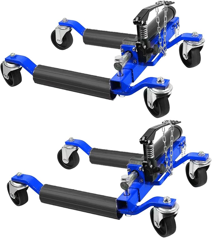 2 Pcs Car Wheel Dolly with Hydraulic Tire Jack, 1500LBS Capacity Trailer Dolly by GarveeTech