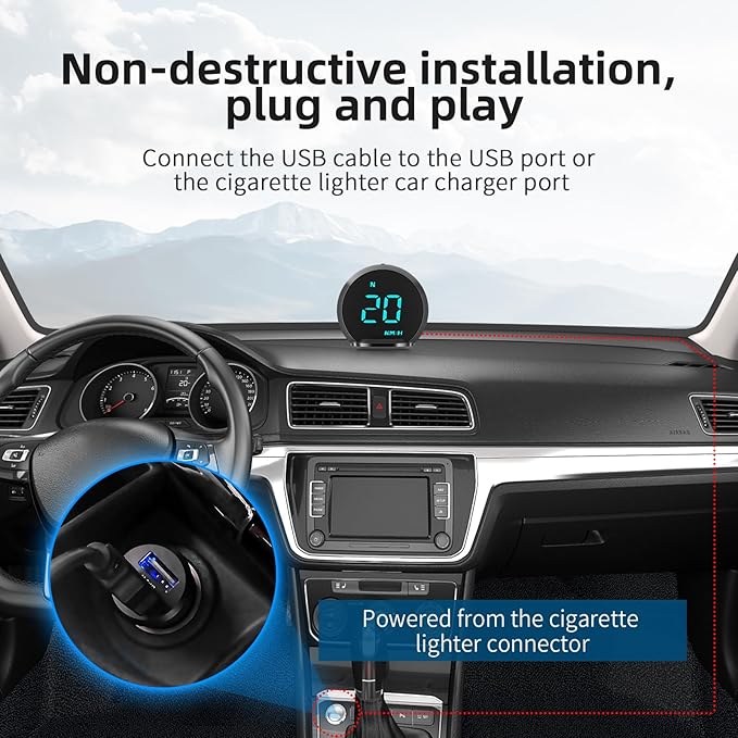 ACECAR Digital GPS Speedometer New HUD Car Head Up Display LCD Display - Image 7