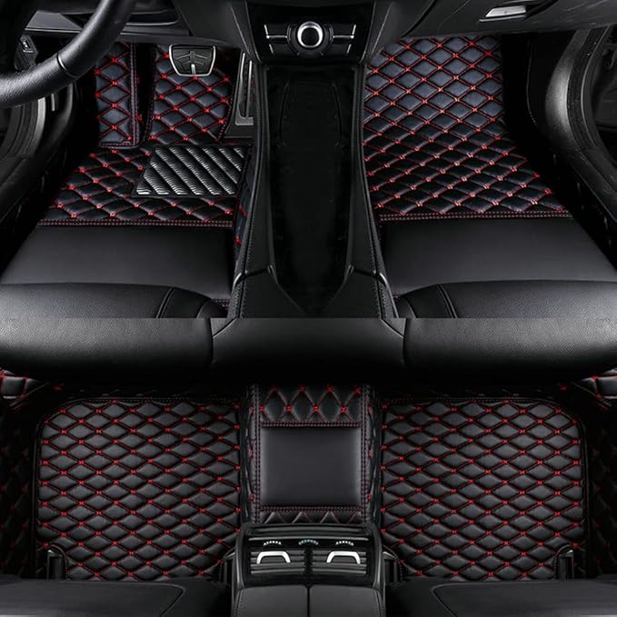 Custom Colors Car Floor Mats Black Pink by Unknown