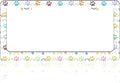 Colorful Cat and Dog Paw Prints License Plate Frame Stainless Steel License by TINALUIN
