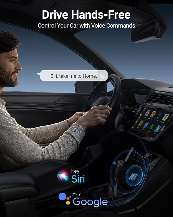Mini Wireless CarPlay Adapter for Carplay and Android Auto 2-in-1 Mini USB - Image 6