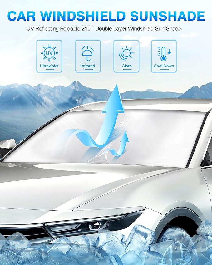 KUST Windshield Sun Shade for Toyota Crown 2023 2024 2025 Accessories Window - Image 2