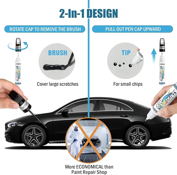 Black Touch Up Paint for Cars, Car Scratch Repair Pen, Color Accurate - Image 5