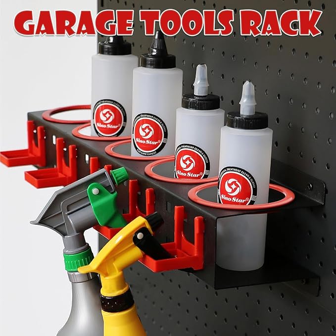 Spray Bottle Holders, Spray Bottle Rack Storage, Wall Mounted Spray Paint Can - Image 6