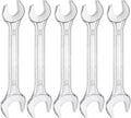 HARFINGTON 5pcs Double Open End Wrench 13mm x 17mm Metric 15 Degree Offset by HARFINGTON