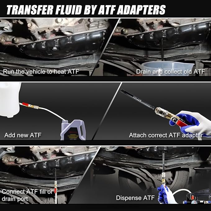 JIFETOR Transmission Fluid Pump Pneumatic Extractor and Dispenser Tool Kit - Image 5