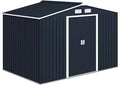 Outsunny 9' x 6' Outdoor Storage Shed, Garden Tool Metal Shed by Outsunny