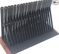 40 Pack L12 x H 8" Black Heavy Duty Shelf Brackets by MHMYDZ