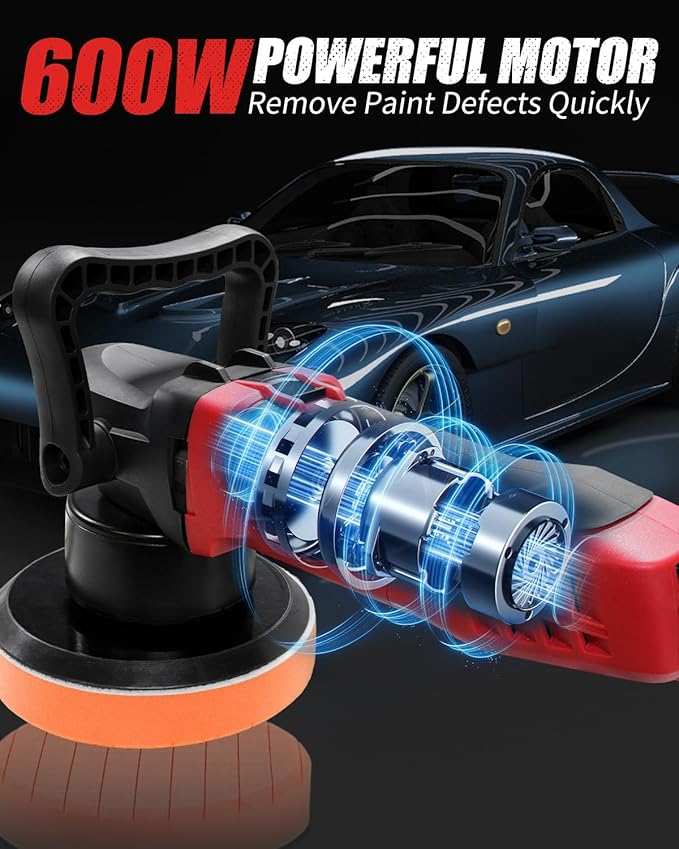 AVID POWER Buffer Polisher, 6-inch Dual Action/DA Polisher - Image 2