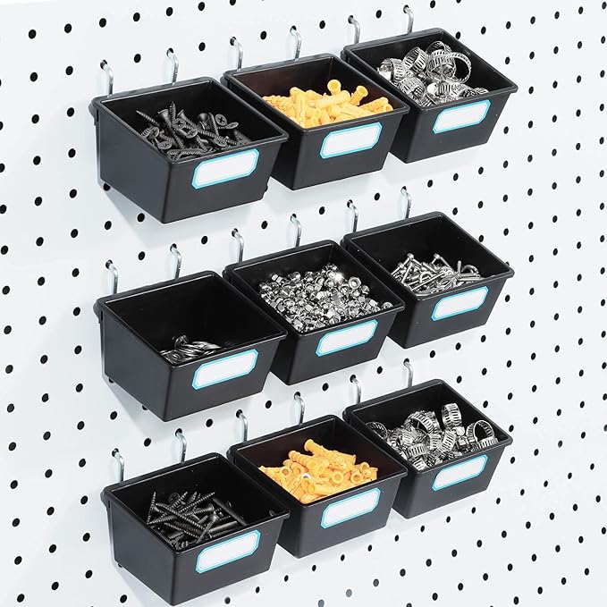 FRIMOONY 16 Pack Pegboard Bins by FRIMOONY
