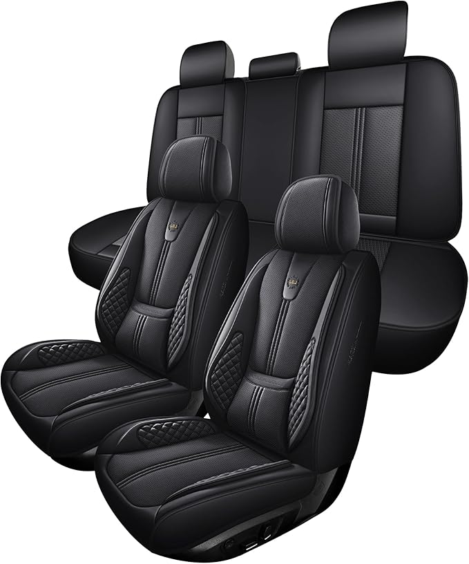 Car Seat Covers Full Set, Easy Install Luxury Leather Automotive Seat Covers - Image 7