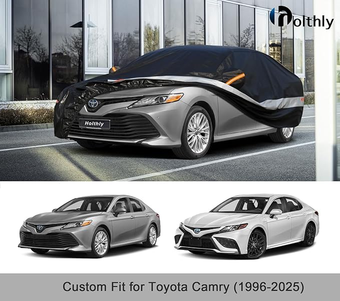 10 Layers Car Cover Custom Fit for Toyota Camry Waterproof All Weather for - Image 6