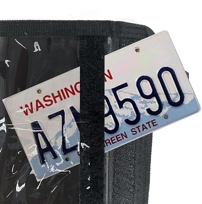 License Plate Holder with Hanging Strap, Test Drive Tag Bag, Dealer Plates - Image 4
