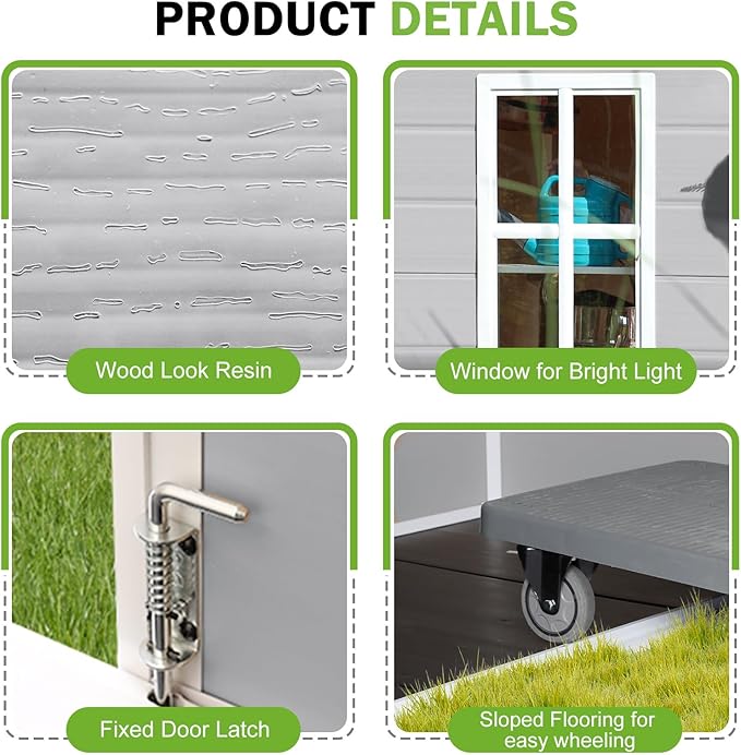 6x3 Shed Resin Outdoor Storage - Image 5