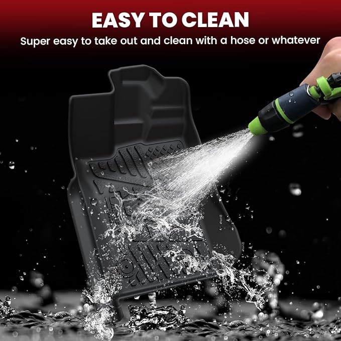 LASFIT Floor Mats for Ford Ranger 2025 2024 SuperCrew Cab All Weather Truck - Image 5