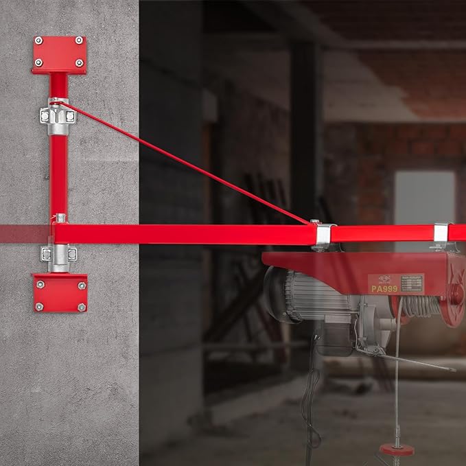 VEVOR Wall Mount Jib Crane, 660 lbs Max Load Capacity Electric Scaffolding Lift - Image 8