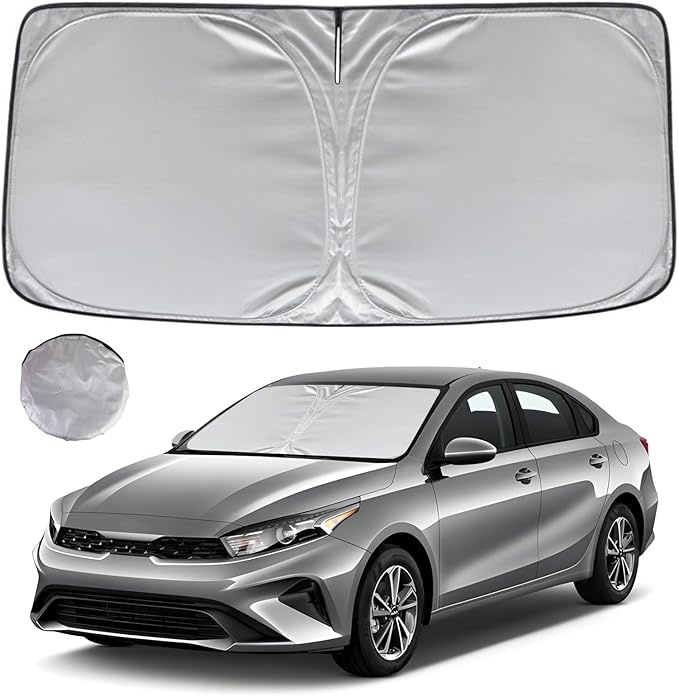 KAYZT Windshield Sun Shade for 2019-2024 Kia Forte Foldable Sunshade Front by KAYZT