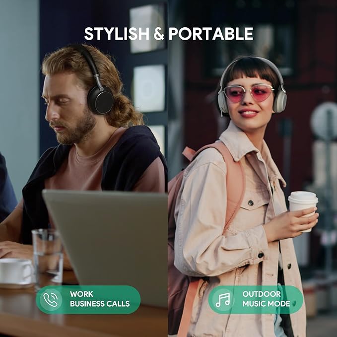 Yealink BH76 Wireless Headset Active Noise Cancelling Bluetooth Headphone - Image 9