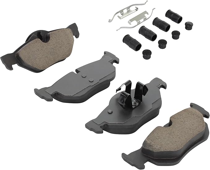 Premium Semi-Metallic Rear Brake Pads Compatible - Image 2