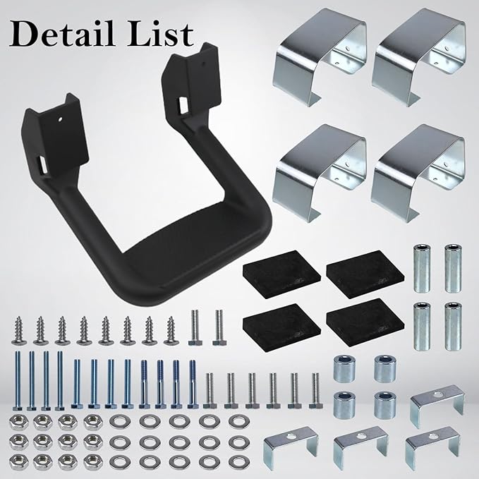 RULLINE Black Powder Coated Truck Side Step Set - Image 5