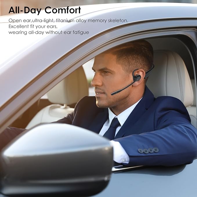 Open Ear Headphones with Mic, Wireless Headset - Image 3