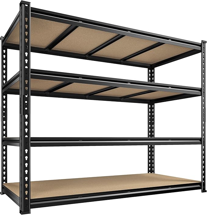 55" W Storage Shelves, 2040LBS Garage Shelving Heavy Duty, 4-Tier Heavy Duty - Image 9