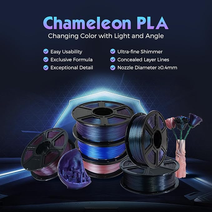 FLASHFORGE PLA Filament 1.75mm +/- 0.02mm Upgraded Nebula Purple, Color - Image 2
