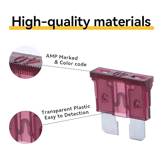 100 Pack Auto Fuses 40 AMP ATC/ATO Standard Regular Fuse Blade 40A Car Truck - Image 3