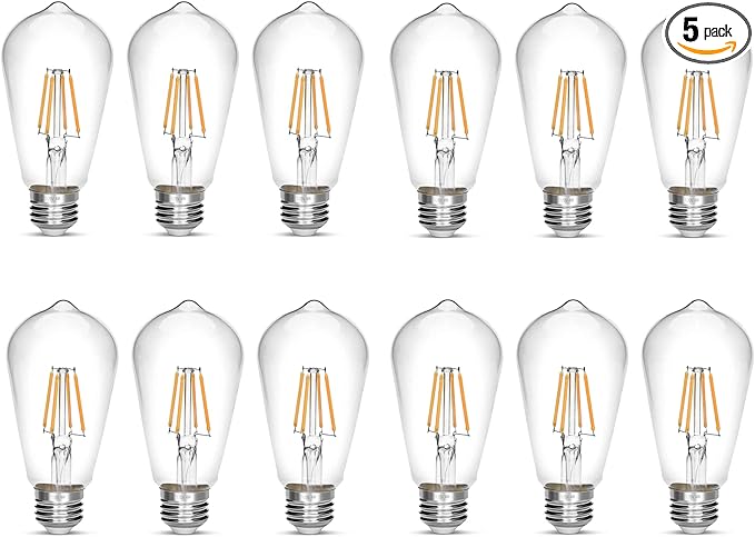 LED Edison Bulb 4W, Antique 40W Vintage Edison Bulb, E26 Light Bulb Non by NOTOC