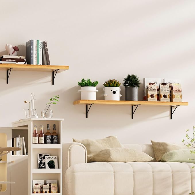 6 Pack L18 x H 12" Black Heavy Duty Shelf Brackets - Image 6