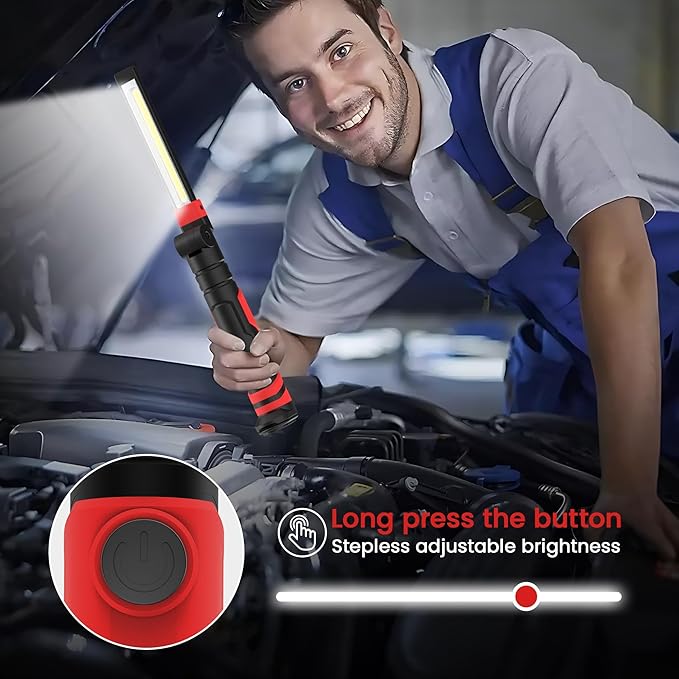 Rechargeable LED Work Light, Magnetic Flashlight Mechanic Light Tool Gifts - Image 4