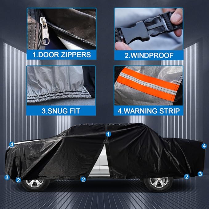 Toyota Tundra Truck Cover Custom Fit 1999-2021 Access Cab/Extended Cab SB - Image 3