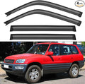 Window Visors Rain Guards for 1996 1997 1998 1999 2000 Toyota RAV4, Out-Channel by YQAUTEC