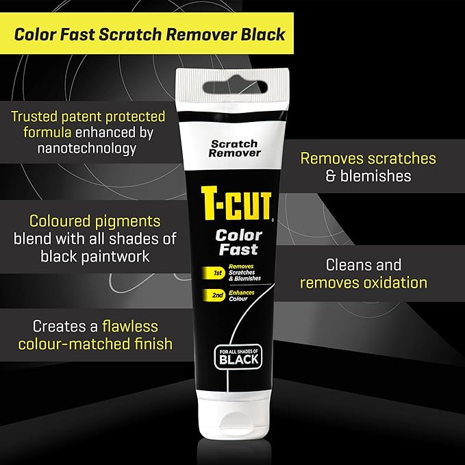 T-Cut Black Scratch Remover, Color Fast Car Wax Polish Color Enhancer, 5.3 Oz - Image 4