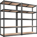 REIBII 2020LBS Storage Shelves 5 Tier Garage Shelving Heavy Duty, Adjustable by REIBII