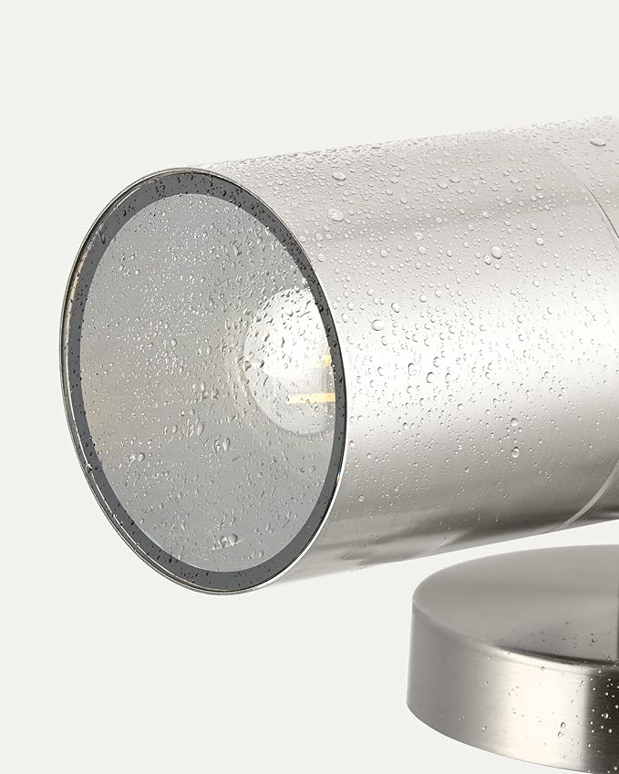 Ken & Ricky Stainless Steel Outdoor Wall Lights, Up Down Exterior Lighting - Image 3