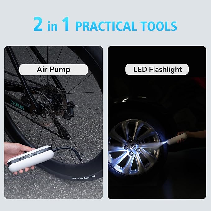 CYCPLUS Electric Air Compressor Portable Bicycle Pump Car Tire Inflator - Image 7