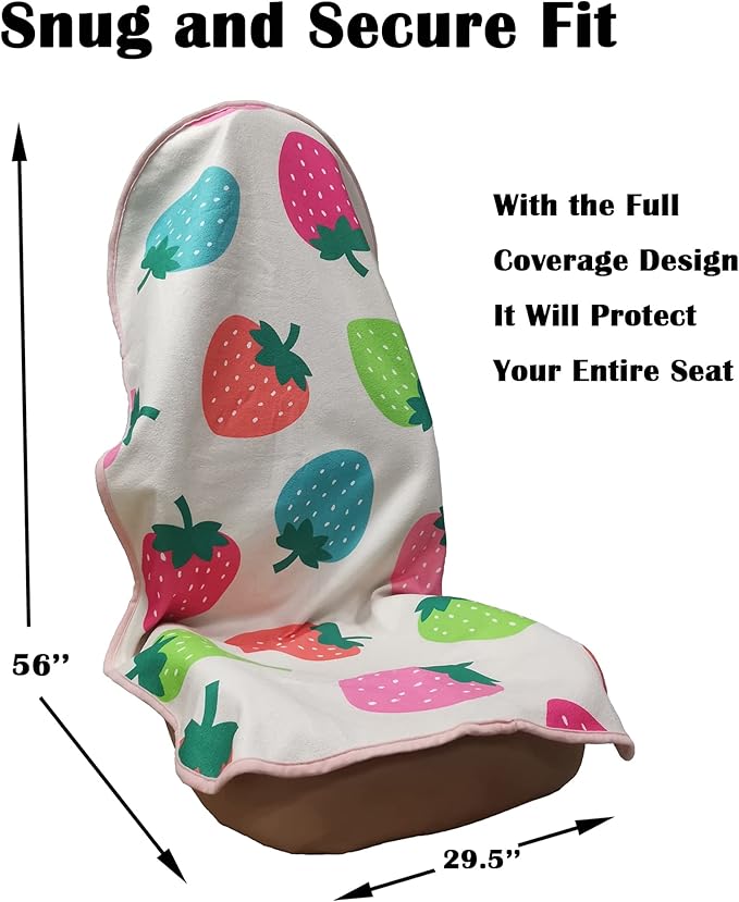 Car Seat Cover Protector Front Seats, - Image 3