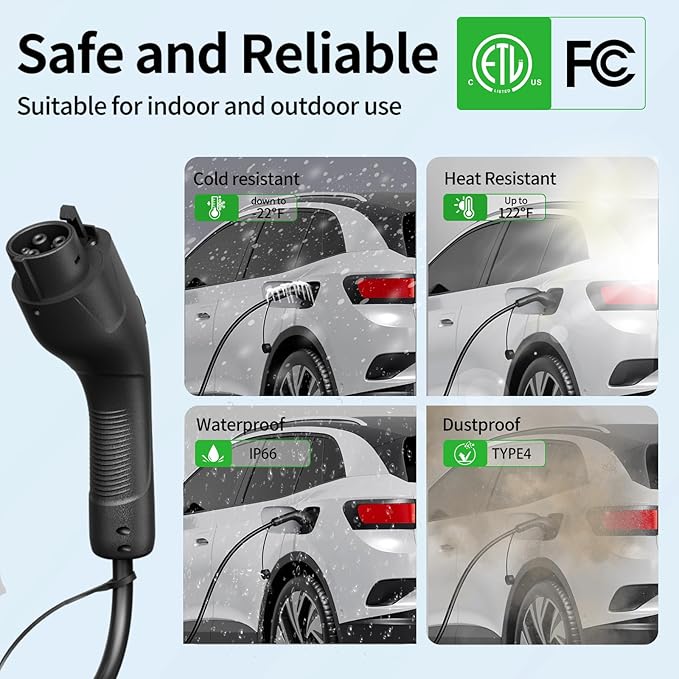 Level 2 EV Charger w/App Control: 32A 240V 7.68kW Fast Charging, NEMA 14-50 - Image 7