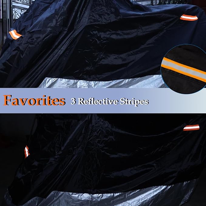Motorcycle Cover, 210D Oxford Cloth, - Image 4