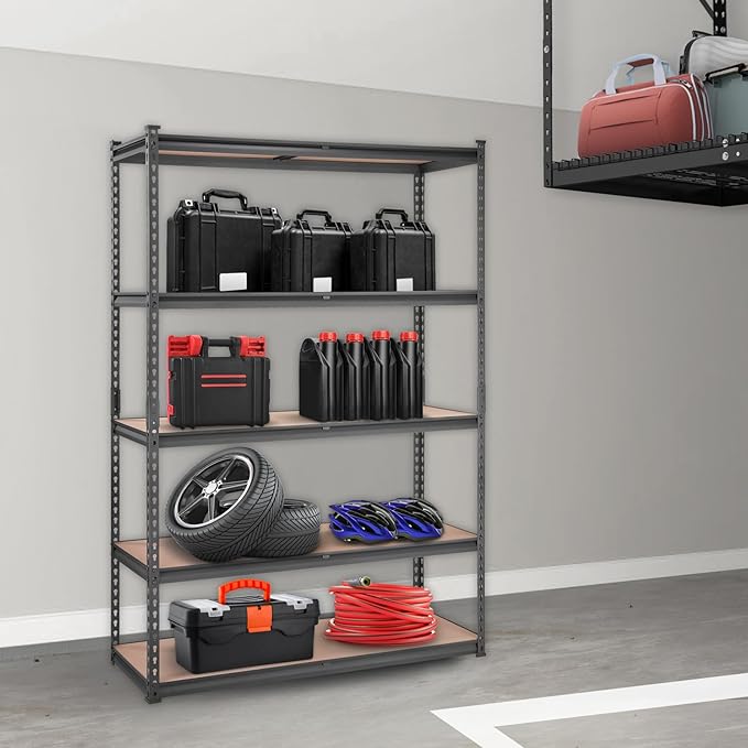 VEVOR Storage Shelving Unit, 5-Tier Adjustable, 2000 lbs Capacity, Heavy Duty - Image 2